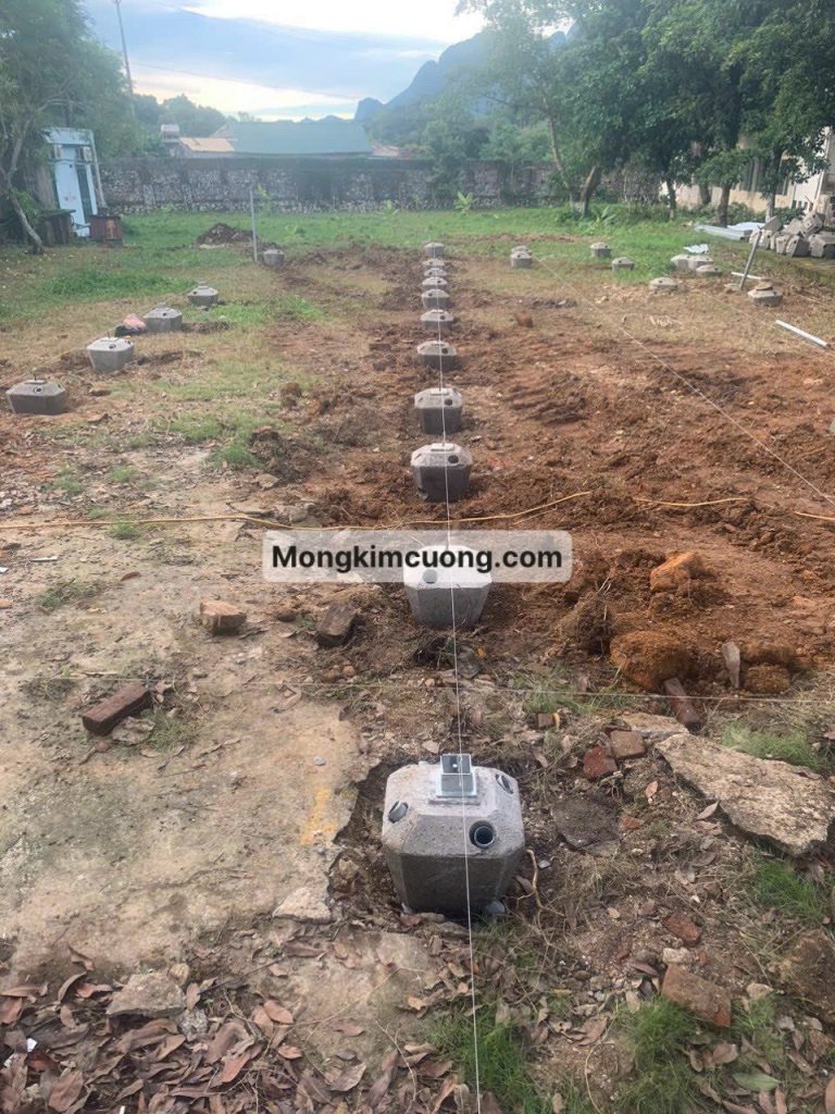 xác định vị trí móng kim cương