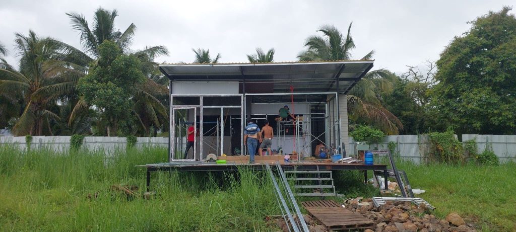 nhà vườn sử dụng móng kim cương