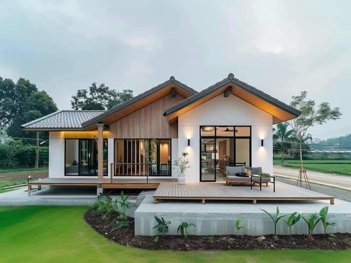 nhà vườn đẹp ở nông thôn