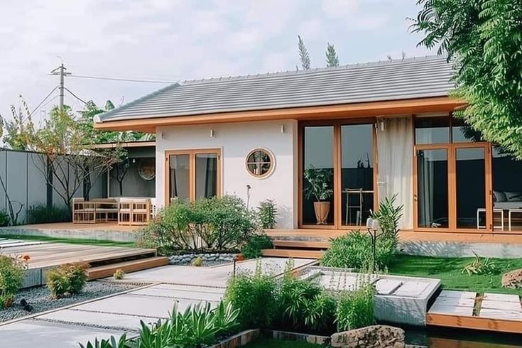 nhà vườn đẹp ở nông thôn