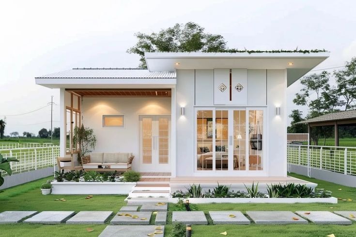 nhà vườn đẹp ở nông thôn