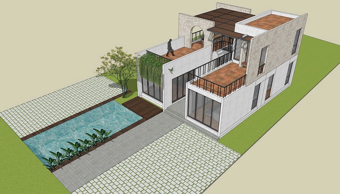 nhà phố sân vườn