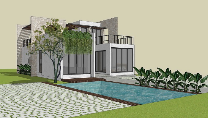 nhà phố sân vườn 