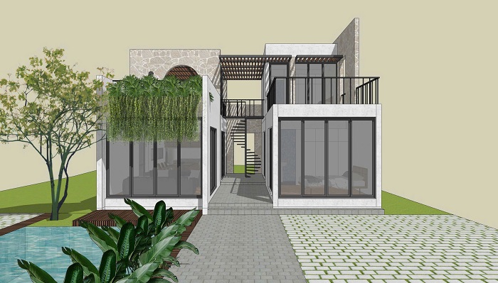 nhà phố sân vườn