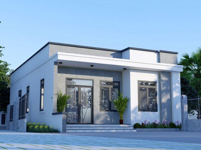 nhà vườn 1 tầng