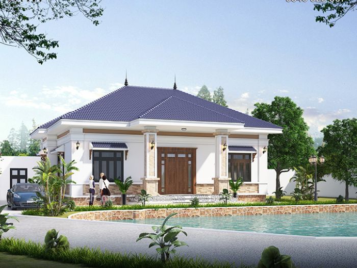 nhà vườn 1 tầng