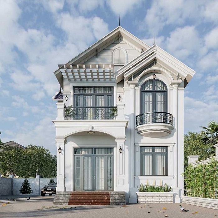 nhà vườn 2 tầng