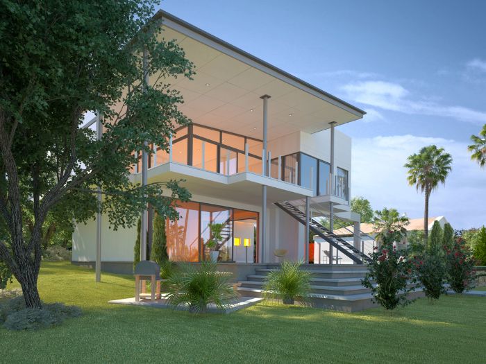 nhà vườn hiện đại