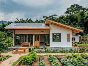 mẫu nhà vườn 1 tầng hiện đại