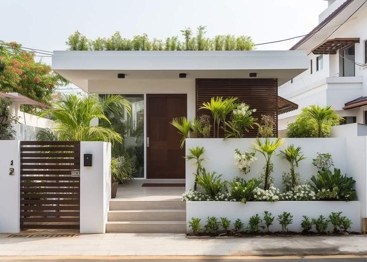 mẫu nhà vườn 1 tầng