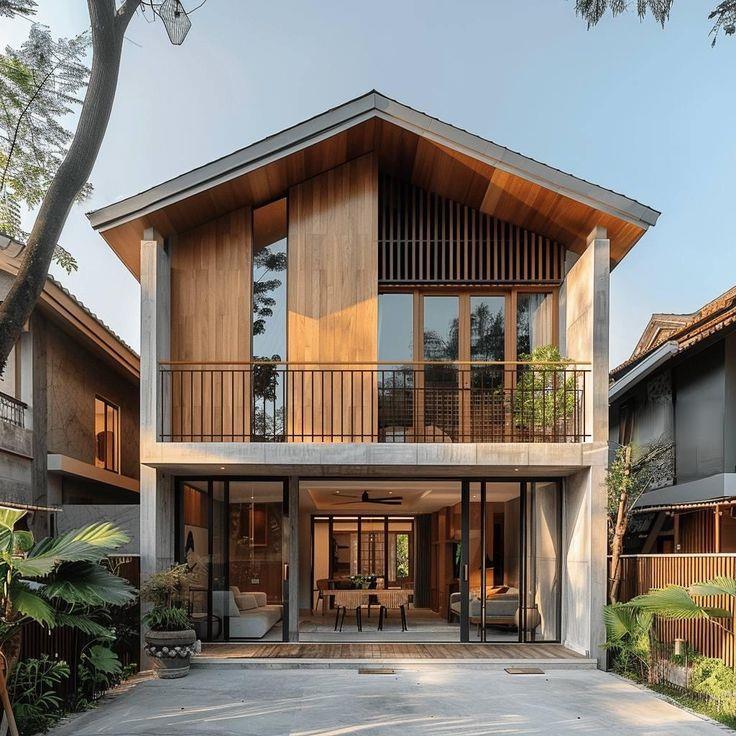 nhà vườn 2 tầng hiện đại
