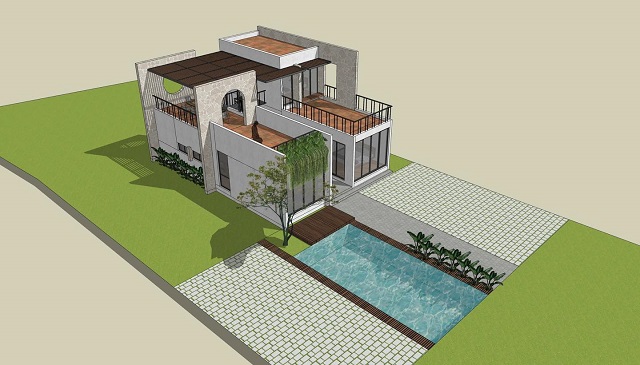 nhà vườn 4 phòng ngủ 