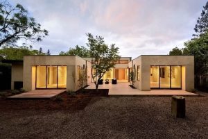 nhà vườn chữ U