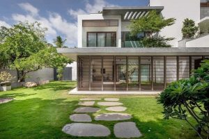 nhà vườn không gian mở