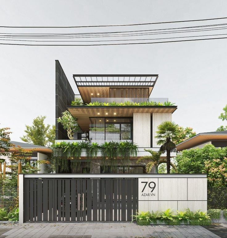 thiết kế nhà vườn 10x20m