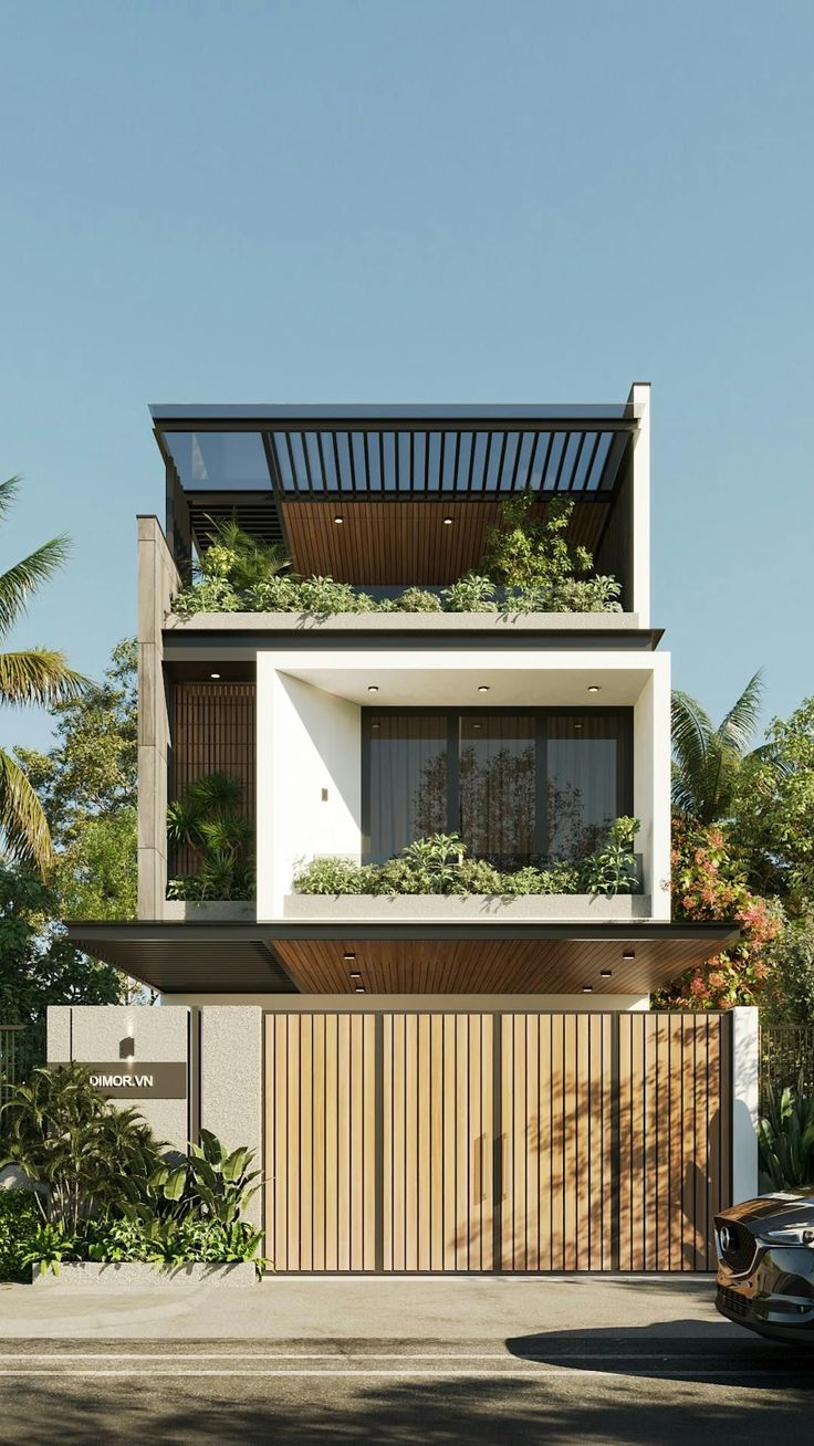 thiết kế nhà vườn 10x20m