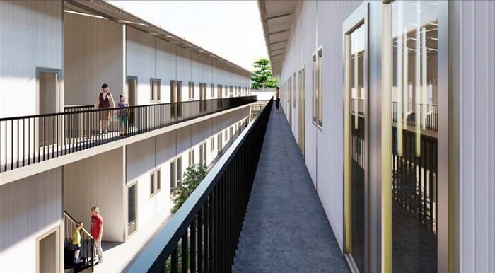 bản vẽ nhà trọ 2 tầng