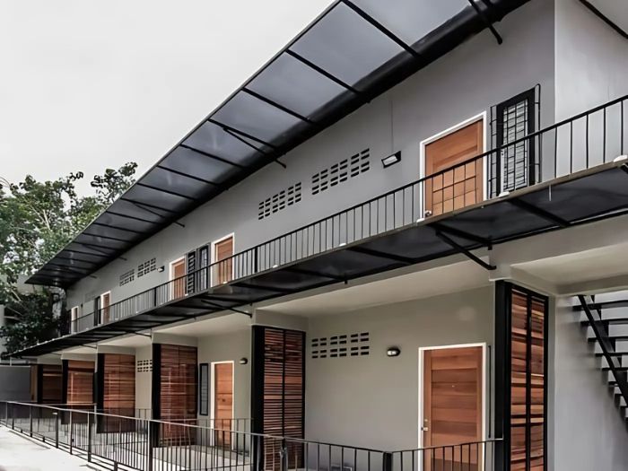 bản vẽ nhà trọ 2 tầng