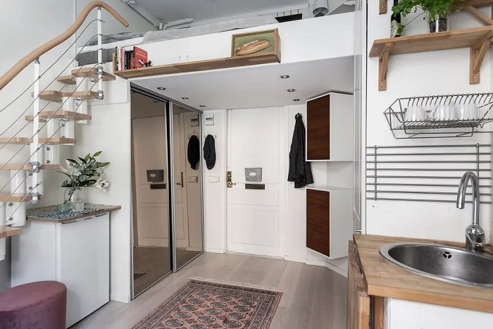 bản vẽ thiết kế phòng trọ 15m2 