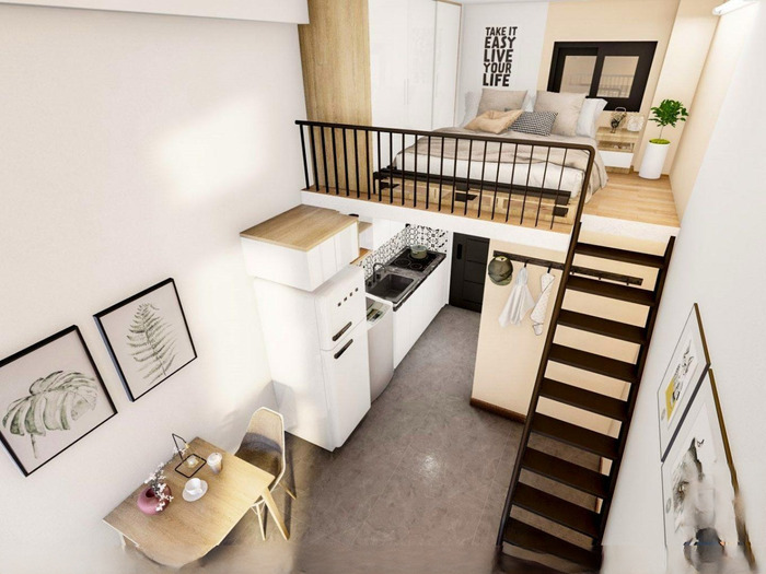 bản vẽ thiết kế phòng trọ 20m2 