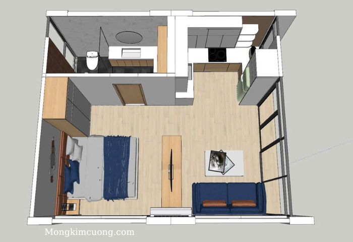 căn hộ đầy đủ tiện nghi 