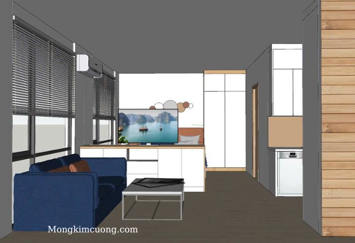 căn hộ đầy đủ tiện nghi 