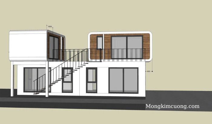 nhà ở anh Hải nhà bê tông đúc sẵn 