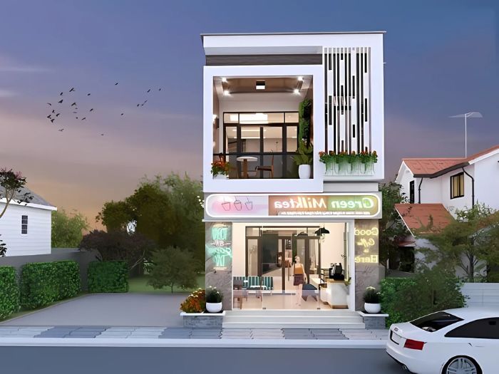 thiết kế nhà ở kết hợp cho thuê phòng trọ 