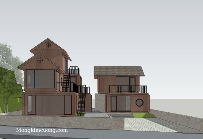 biệt thự đơn lập cho thuê 