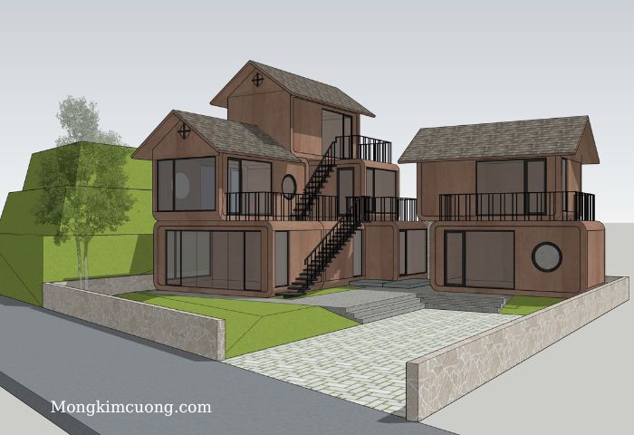 biệt thự đơn lập cho thuê 