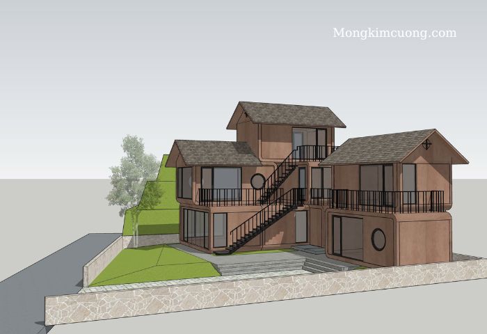 biệt thự đơn lập cho thuê 