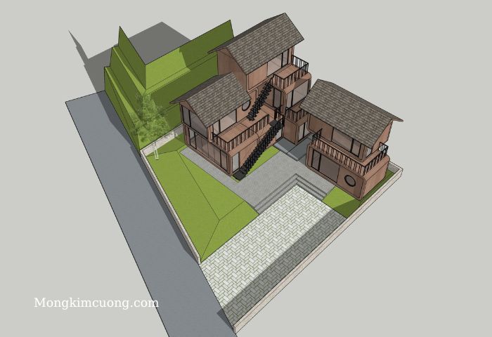 biệt thự đơn lập cho thuê 