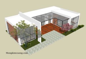 thiết kế nhà vườn 1000m2