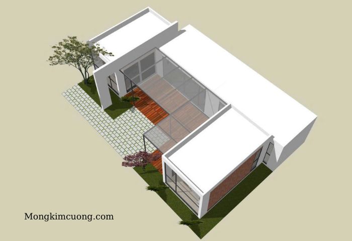 thiết kế nhà vườn 1000m2 