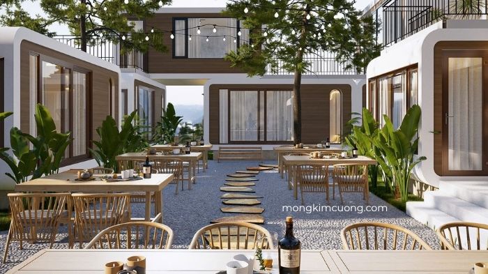 nhà hàng đồ ăn Âu Mỹ, Mũi Né module V01