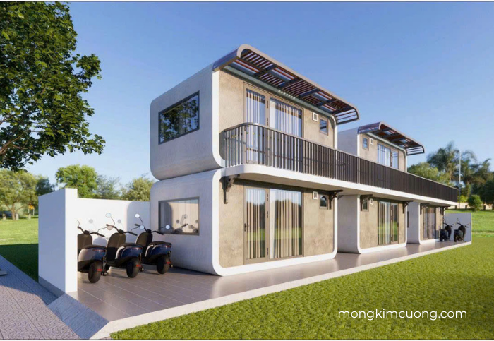 Nhà bê tông đặt dọc đất như thế nào