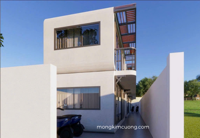 Nhà bê tông đặt dọc đất như thế nào