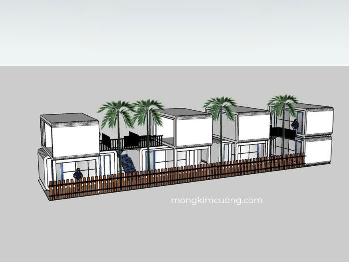 nhà module bê tông đúc sẵn