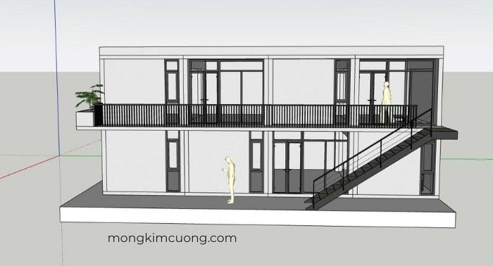 nhà bê tông đúc lắp ghép 